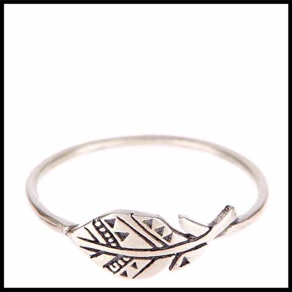 DOGEARED SILVER ETCHED BBOHO RING - Picture 2 of 8